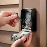 Steel Key Lock Box Safe Security Storage 4 Digit Combination Lock Wall Mount 1 unit